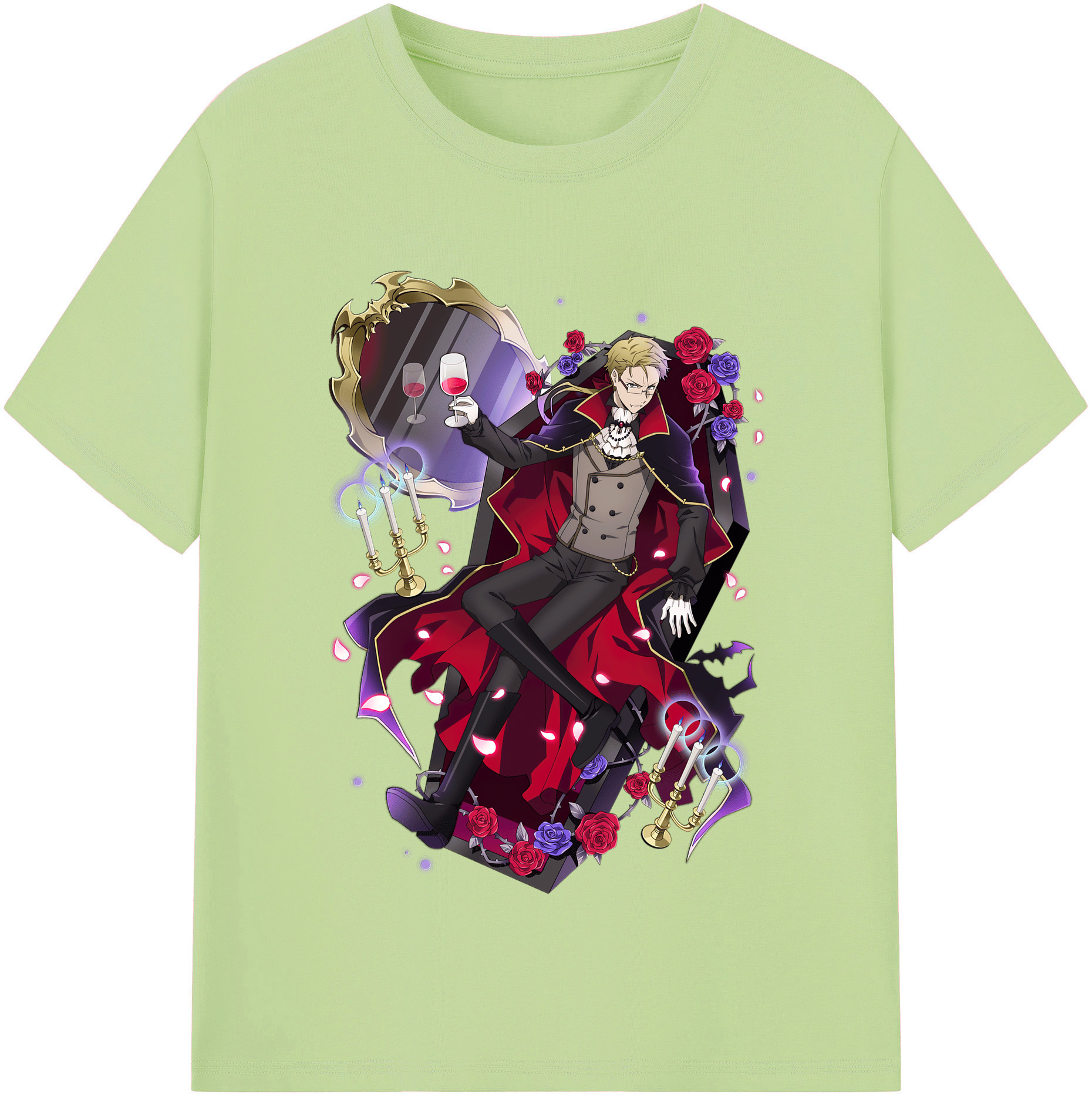 （画像用） 文豪ストレイドッグス Bungo Stray Dogs 綿100％半袖Tシャツ（フロントプリント）